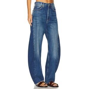 AGOLDE Luna Pieces High Rise Curved Taper Jeans in Split Size 26